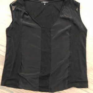 Aritzia - Babaton Black Cap Sleeve Top